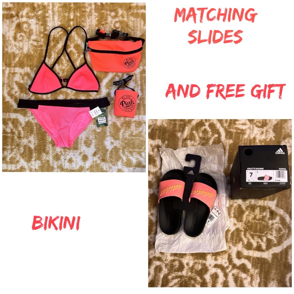 Matching swimsuit & slides